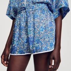 Sandro Paris Conjuntos<Pantalon Corto Con Estampado De Flores