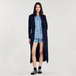 Sandro Paris Conjuntos<Pantalon Corto Con Estampado De Flores