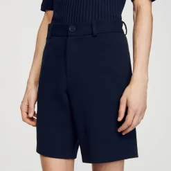 Sandro Paris Pantalones & Bermudas<Pantalon Corto De Algodon