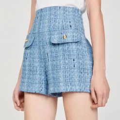 Sandro Paris Conjuntos<Pantalon Corto De Tweed