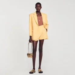 Sandro Paris Trajes<Pantalon Corto Recto