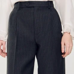 Sandro Paris Trajes<Pantalon De Lana