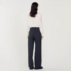 Sandro Paris Trajes<Pantalon De Lana