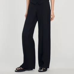 Sandro Paris Pantalones<Pantalon De Pernera Ancha
