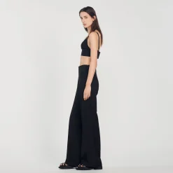 Sandro Paris Pantalones<Pantalon De Pernera Ancha