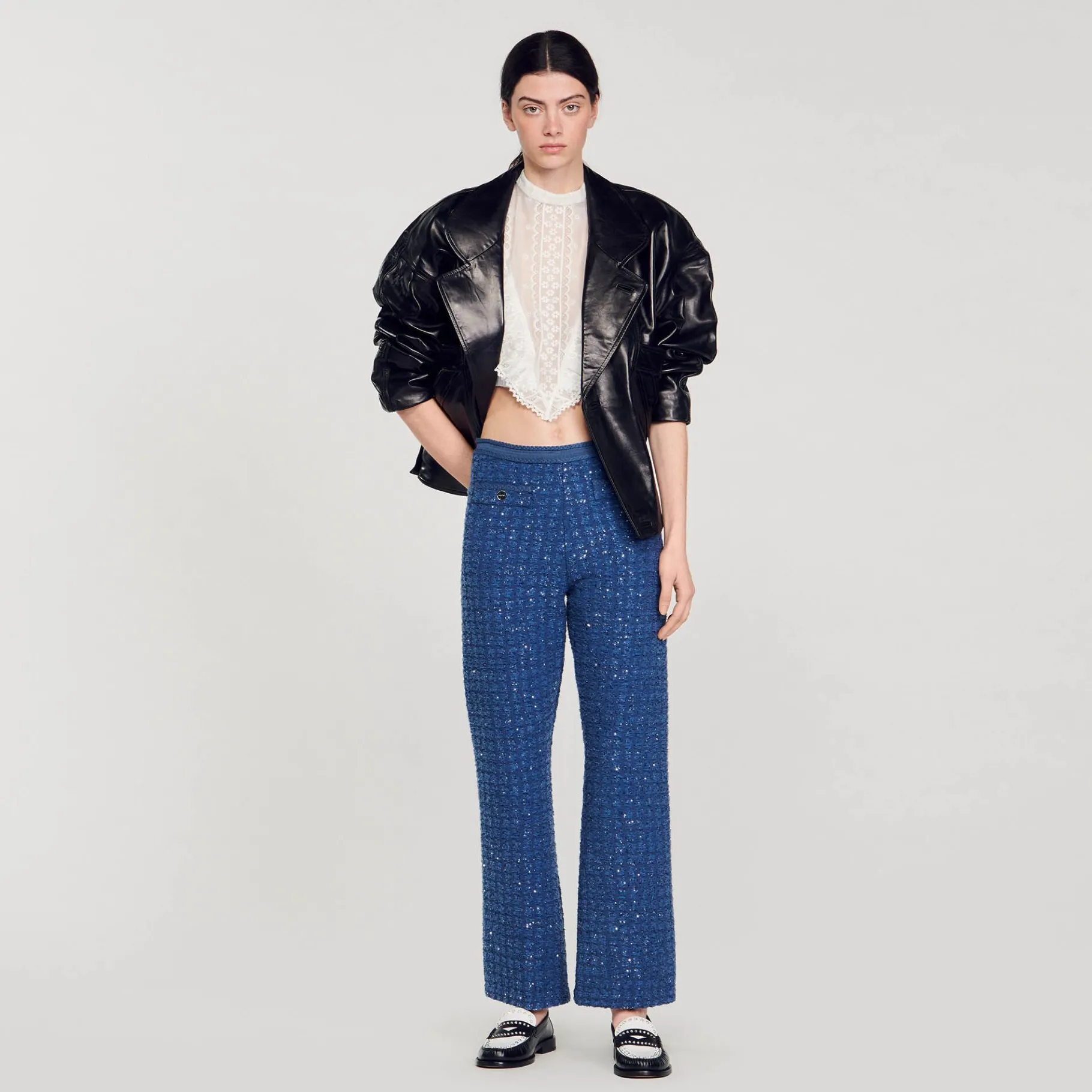 Sandro Paris Conjuntos<Pantalon De Punto De Fantasia