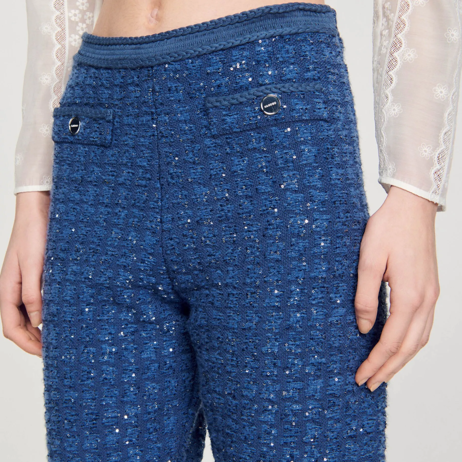 Sandro Paris Conjuntos<Pantalon De Punto De Fantasia