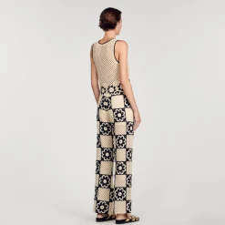 Sandro Paris Pantalones<Pantalon De Punto De Ganchillo