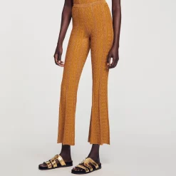 Sandro Paris Conjuntos<Pantalon De Punto Metalizado