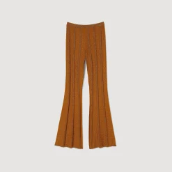 Sandro Paris Conjuntos<Pantalon De Punto Metalizado