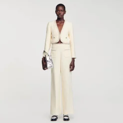 Sandro Paris Conjuntos<Pantalon De Sarga