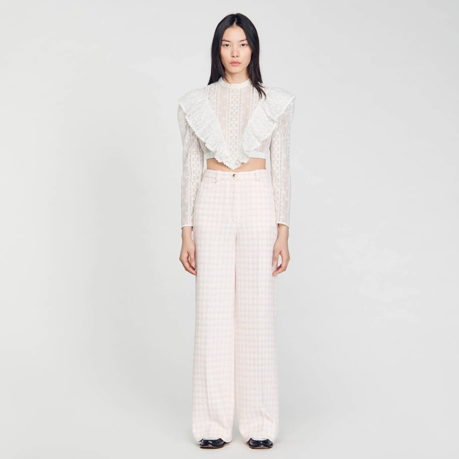 Sandro Paris Trajes<Pantalon De Sarga