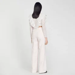 Sandro Paris Trajes<Pantalon De Sarga