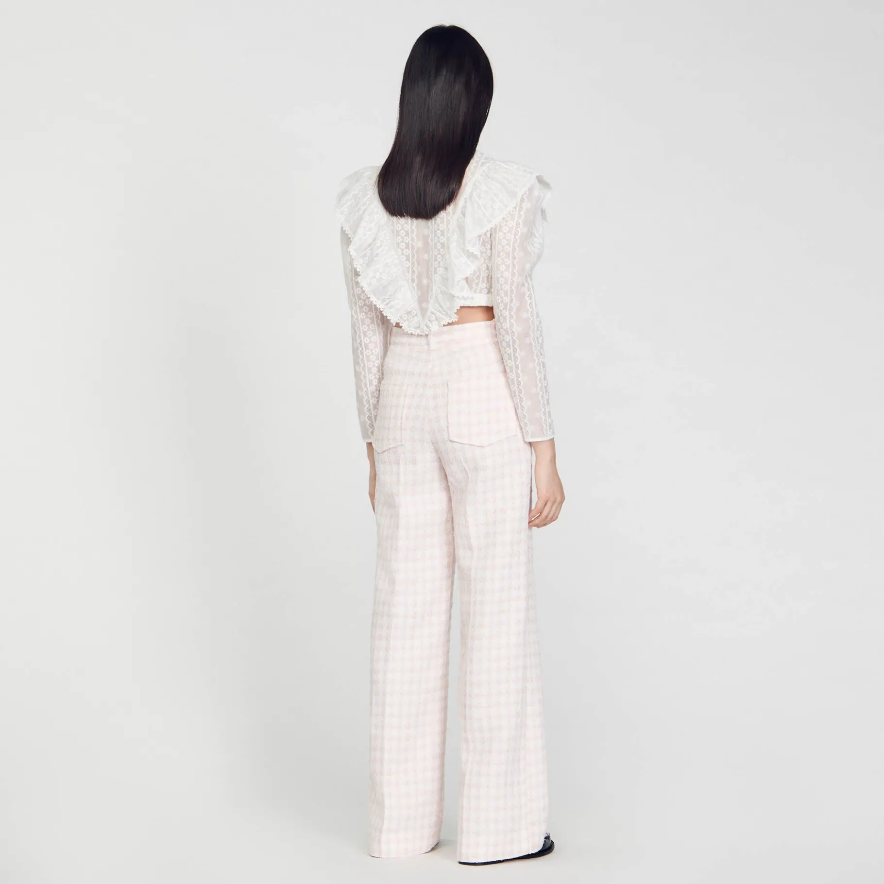 Sandro Paris Trajes<Pantalon De Sarga