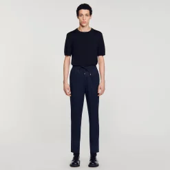 Sandro Paris Pantalones & Bermudas<Pantalon Recto Elastico