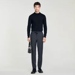 Sandro Paris Pantalones & Bermudas<Pantalon Recto Elastico