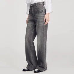 Sandro Paris Vaqueros<Pantalon Vaquero Destenido Acampanado