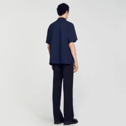 Sandro Paris Camisetas & Polos<Polo De Algodon Con Flor