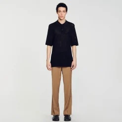 Sandro Paris Camisetas & Polos<Polo De Punto Calado