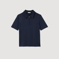 Sandro Paris Camisetas & Polos<Polo De Punto Con Cuello Con Cremallera