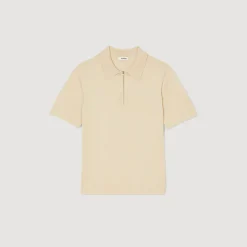 Sandro Paris Camisetas & Polos<Polo De Punto Con Cuello Con Cremallera
