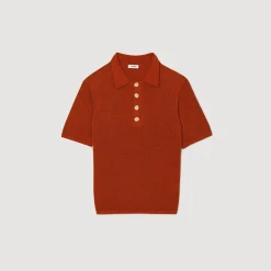 Sandro Paris Camisetas & Polos<Polo De Punto Efecto Rizo