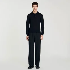 Sandro Paris Camisetas & Polos<Polo De Punto Fino