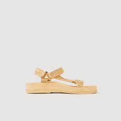 Sandro Paris Sandalias<Sandalias Planas De Rafia