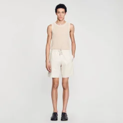 Sandro Paris Pantalones & Bermudas<Short De Algodon