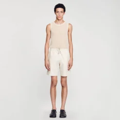 Sandro Paris Pantalones & Bermudas<Short De Algodon