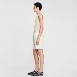 Sandro Paris Pantalones & Bermudas<Short De Algodon