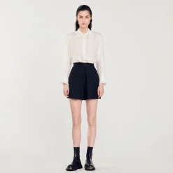 Sandro Paris Faldas & Shorts<Short De Talle Alto Con Botones