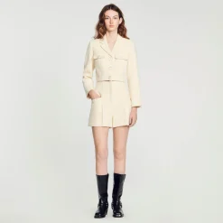 Sandro Paris Trajes<Short De Talle Alto De Tweed