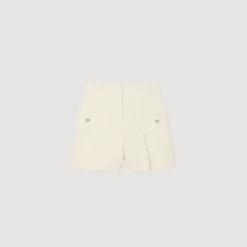 Sandro Paris Trajes<Short De Talle Alto De Tweed