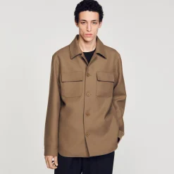 Sandro Paris Camisas<Sobrecamisa Abotonada