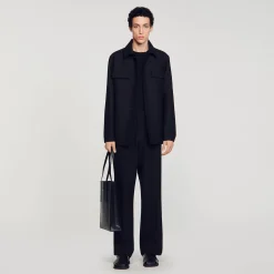 Sandro Paris Camisas<Sobrecamisa Abotonada