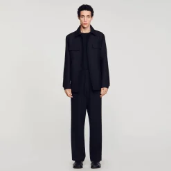 Sandro Paris Camisas<Sobrecamisa Abotonada