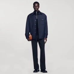 Sandro Paris Camisas<Sobrecamisa Acolchada Sobredimensionada