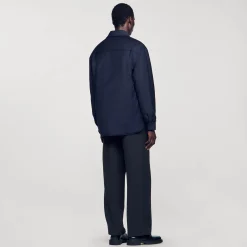 Sandro Paris Camisas<Sobrecamisa Acolchada Sobredimensionada