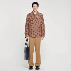 Sandro Paris Camisas<Sobrecamisa Square Cross