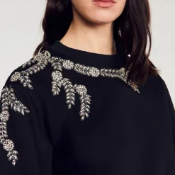 Sandro Paris Sudaderas<Sudadera Con Bordado Joya