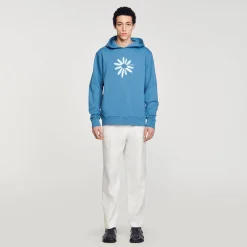 Sandro Paris Sudaderas & Jogging<Sudadera Con Capucha De Algodon Con Flor