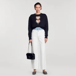 Sandro Paris Sudaderas<Sudadera Con Corazones De Brillantes