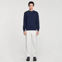 Sandro Paris Sudaderas & Jogging<Sudadera De Algodon Con Flor