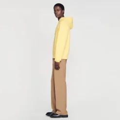 Sandro Paris Sudaderas & Jogging<Sudadera Hombre Bordado Algodon Organico