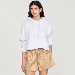 Sandro Paris Sudaderas & Jogging<Sudadera Hombre Bordado Algodon Organico