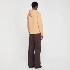 Sandro Paris Sudaderas & Jogging<Sudadera Hombre Bordado Algodon Organico