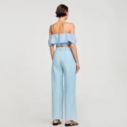 Sandro Paris Tops & Camisas<Top Corto Con Volante