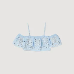 Sandro Paris Tops & Camisas<Top Corto Con Volante