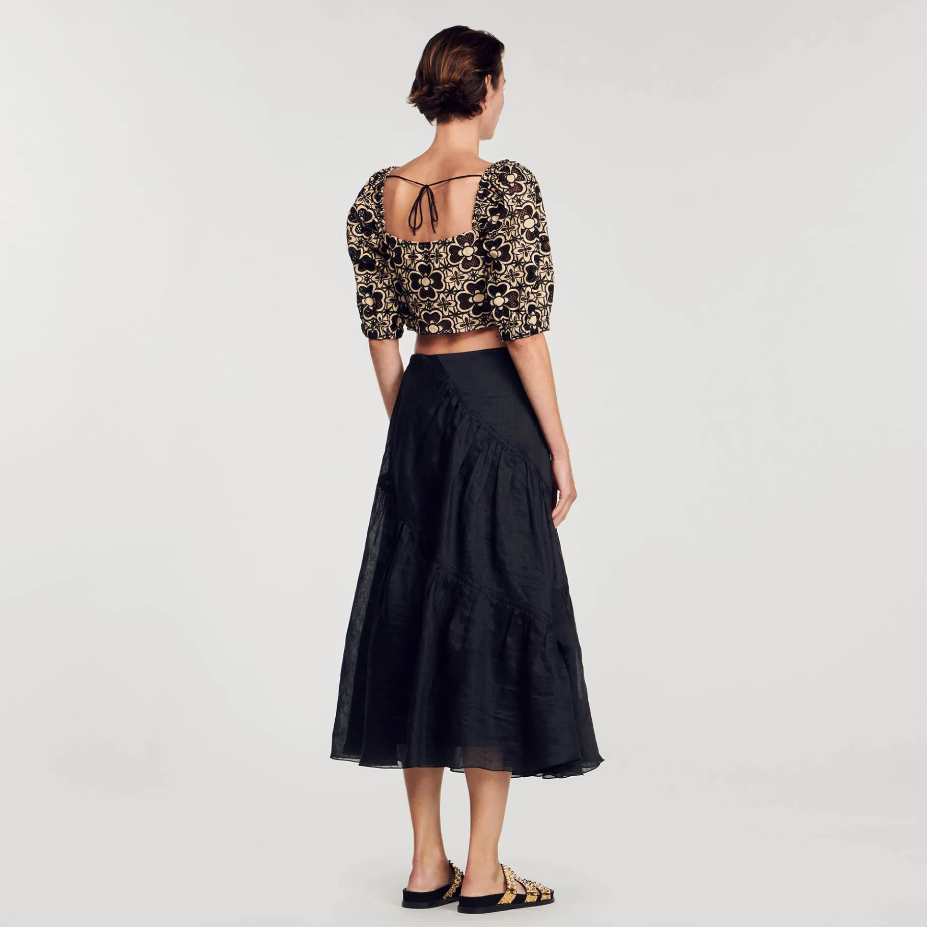 Sandro Paris Tops & Camisas<Top Corto De Bordado Ingles